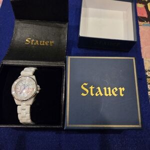 Stauer White Ceramic Watch
